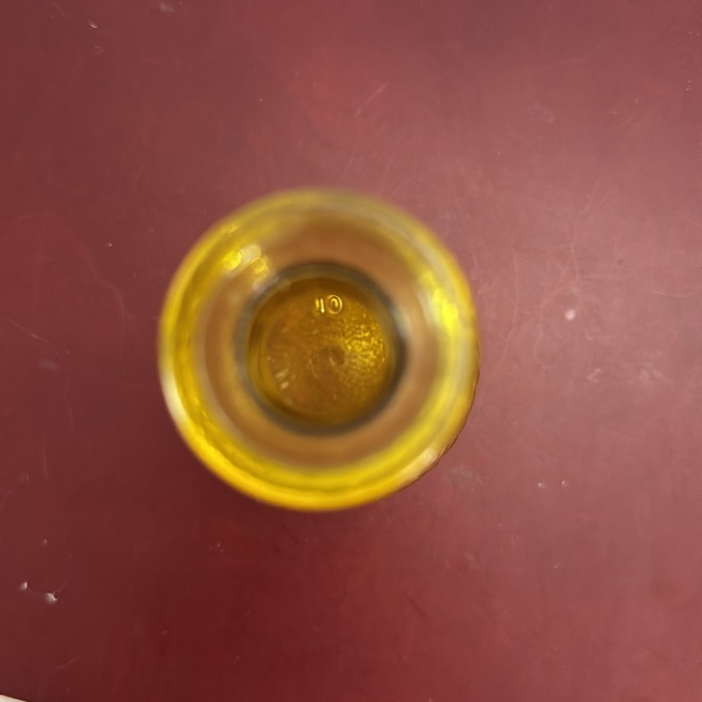 3/$22
Vintage Yellow Textured Glass Vase/Glass Decanter/Carafe/Genie Bottle 6“ - Picture 3 of 5